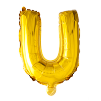 Folieballon  - Guld 40 cm. 1 stk. U